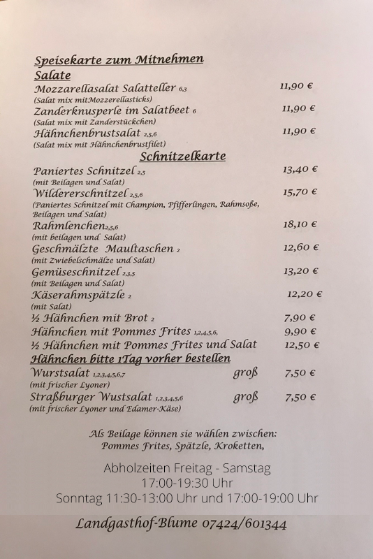 Landgasthof Blume Hausen ob Verena Restaurant